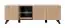 TV-Unterschrank Nordkapp 06, Farbe: Hickory Jackson / Schwarz - Abmessungen: 52 x 160 x 45 cm (H x B x T), mit vier Fächern