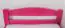 Einzelbett "Easy Premium Line" K1/2n, Buche Vollholz massiv rosa lackiert- Liegefläche: 90 x 190 cm