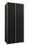 Kleiderschrank / Schiebetürenschrank / 2 Schiebetüren | 2 Kleiderstangen | 6 Fächer | 6 Einlegeböden | 245,5 x 100 x 64 cm | Farbe: Schwarz | Soft-Close