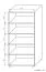 Regal Curug 17, Farbe: Nuss - Abmessungen: 188 x 90 x 34 cm (H x B x T)