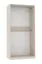 Offener Kleiderschrank | Cabecao 01 | Kaschmir | 2 Kleiderstange | 206 x 100 x 51 cm | schlichtes Design | eckig | kompakt | ausrechend Stauraum