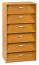 Schuhschrank Pamanukan 10, Farbe: Erle - Abmessungen: 120 x 60 x 38 cm (H x B x T)