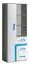 Jugendzimmer - Schrank Oskar 04, Farbe: Anthrazit / Weiß / Blau - 192 x 75 x 40 cm (H x B x T)