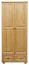 Kleiderschrank Massivholz natur 012 - Abmessung 190 x 90 x 60 cm (H x B x T)