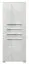 Schrank Garim 48, Farbe: Weiß Hochglanz - Abmessungen: 194 x 76 x 35 cm (H x B x T)