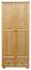 Echtholz Kleiderschrank, Farbe: Natur 190x80x60 cm Abbildung