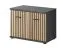 Moderne Garderobe Ringerike 06, Farbe: Anthrazit / Eiche Artisan - Abmessungen: 203 x 180 x 32 cm (H x B x T), mit Sitzkissen
