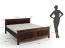 Doppelbett / Gästebett | aus massiv finnische Kiefer | Farbe: Tabacco | natürliche Maserung | Liegefläche: 160 x 200 cm | ästhetisch und zeitloses Design