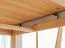 Stabiler Tisch aus massiven Eichenholz Colmont 03, vier Standbeine, ausziehbar bis 250 cm, Maße: 75 x 160 x 90 cm, geölte Oberfläche, Tischplatte 4 cm dick