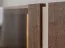 TV-Unterschrank | Farbe: Tabacco | 4 Türen | Massivholz | Eichenholz geölt | Travertin Stein | 180 x 46 x 56 cm | 6 Fächer | inkl. LED-Beleuchtung
