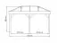 Pavillon Alegre Superieur aus druckimprägnierter Kiefer - Abmessung: 340 x 594 cm (L x B)