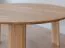 Großer Couchtisch Verzee 03, aus massiven Eichenholz, drei Standbeine, praktisch und stilvoll, Maße: 34 x 71 x 71 cm, geölte Oberfläche