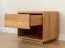 Nachtkommode | Massivholz | Eichenholz geölt | Push-to-open Funktion | 1 Schublade | Soft-Close Funktion | 1 offenes Fach | 50 x 39 x 45 cm