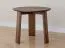 Couchtisch Verzee 04, aus massiven Eichenholz, rund, in Tabacco geölt, minimalistisch, Maße: 44 x 51 x 51 cm, drei Standbeine, einfaches und modernes Design