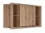 Hängeschrank / Bettüberbau Cerdanyola 15, Farbe: Eiche / Grau - Abmessungen: 81 x 175 x 46 cm (H x B x T)