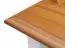 Couchtisch Gyronde 06 mit Griffen aus Metall goldfarben, aus massiven Kiefernholz, Weiß / Eiche, 122 x 71 x 48 cm, Schublade mit Soft Close System