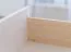 Vitrine Bresle 01, Kiefer massiv, Farbe: Weiß / Natur - Abmessungen: 200 x 70 x 41 cm (H x B x T)