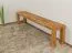 Bank Wooden Nature 133 Eiche massiv - 200 x 33 cm (L x B)