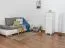 Kommode Kiefer massiv Vollholz weiß lackiert 031 - Abmessung 122 x 40 x 47 cm (H x B x T)