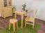Tisch Kiefer massiv Vollholz natur 001 (eckig) - Abmessung 90 x 55 cm (B x T)