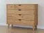 Kommode Minnu 02 aus Wildeiche massiv, geöltes Holz, 90x 110 x 40 cm, mit 4 geräumigen Schubladen, integriertes Soft Closing System, minimalistisch