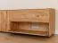 TV-Kommode Sienne 08 mit 60 x 185 x 43,5 cm, 4 Türen, 2 Holzeinlegeböden, Wildeiche massiv, geölt, gebürstet, push to open System, inkl. LED, 6 Fächer