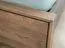 Doppelbett Amru 05 aus geöltem Massivholz, in Eiche rauchig, 91 x 169 x 210 cm, Liegefläche: 160 x 200 cm, für Schlafzimmer, hochwertig und stilvoll