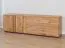 TV-Kommode Sienne 08 mit 60 x 185 x 43,5 cm, 4 Türen, 2 Holzeinlegeböden, Wildeiche massiv, geölt, gebürstet, push to open System, inkl. LED, 6 Fächer