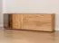 TV-Unterschrank Sienne 10 mit 60 x 185 x 43,5 cm, getöntes Glas, aus Massivholz Wildeiche, geölt, gebürstet, inkl. LED-Beleuchtung, viel Stauraum
