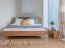 Einzelbett Amru 01 in Eiche geölt, Massivholz, 91 x 149 x 210 cm, Liegefläche: 140 x 200 cm, modern und minimalistisch, stilvoll, hochwertig