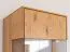 Vitrine Sienne 01 Türanschlag linksseitig, in Wildeiche geölt, 205 x 43 x 37 cm, 1 Tür, 5 Einlegeböden, 6 Fächer, Push-to-open System, Massivholz
