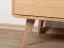 Vitrine Eiche massiv natur Aurornis 08 - Abmessungen: 200 x 50 x 40 cm (H x B x T)