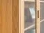 Vitrine Eiche massiv natur Aurornis 09 - Abmessungen: 200 x 96 x 40 cm (H x B x T)