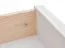 Schreibtisch Gyronde 31, Kiefer massiv Vollholz, Farbe: Weiß / Walnuss - 77 x 130 x 53 cm (H x B x T)