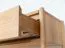 Konsolentisch | Sideboard | Massivholz | Soft Close System | 1 Schublade | Eichenholz geölt | 1 Ablagefach | Farbe: Eiche | 83 x 33 x 80 cm | Seille 02 | gefräster Griff