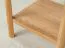 Beistellkommode | Nachtkommode | Massivholz | 1 Schublade | Soft Close System | kleiner Beistelltisch | Eichenholz geölt | 1 Ablagefach | Farbe: Eiche | 33 x 33 x 60 cm | Seille 13 | gefräster Griff