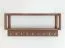 Garderobe | Farbe: Tabacco | 9 Haken | mit Ablage | Massivholz | Eichenholz geölt | 83 x 22 x 36 cm | Seille 21