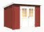 Gartenhaus G274 Schwedenrot - 28 mm Blockbohlenhaus, Grundfläche: 4,56 m², Pultdach