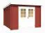 Gartenhaus G277 Schwedenrot - 28 mm Blockbohlenhaus, Grundfläche: 7,26 m², Pultdach