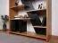 Regal "Lipik" 04, Farbe: Eiche / Schwarz, teilmassiv - Abmessungen: 150 x 120 x 36 cm (H x B x T)