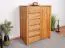 Kommode Tasman 16 Wildeiche massiv geölt - Abmessungen: 112 x 80 x 45 cm (H x B x T)