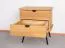 Nachtkommode Rolleston 05 Wildeiche massiv geölt - Abmessungen: 57 x 50 x 41 cm (H x B x T)