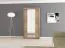 120 cm breiter Kleiderschrank mit 5 Fächern und 2 Türen | Farbe: Sonoma Eiche Abbildung