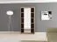 120 cm breiter Kleiderschrank mit 2 Türen | 5 Fächer | Farbe: Sonoma Eiche Abbildung