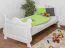 Bettrahmen für Kinder / Kinderbett 90 x 200 cm | Massivholz: Kiefer | Weiß Lackiert Abbildung