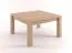 Beistelltisch Couchtisch Eiche massiv Natur 50x75x75 cm Abbildung