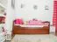 Schubladenbett 90 x 200 cm Buche massiv Kirsche Abbildung