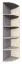 Eckregal Garut 10, Farbe: Sonoma Eiche - Abmessungen: 194 x 40 x 40 cm (H x B x T)