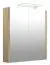 Bad - Spiegelschrank Bidar 09, Farbe: Eiche – 65 x 60 x 12 cm (H x B x T)