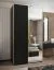 Kleiderschrank / Schiebetürenschrank | 245,5 x 140 x 64 cm | 2 Schiebetüren | 6 Fächer | 2 Kleiderstangen | Soft-Close | Spiegel | Farbe: Schwarz
